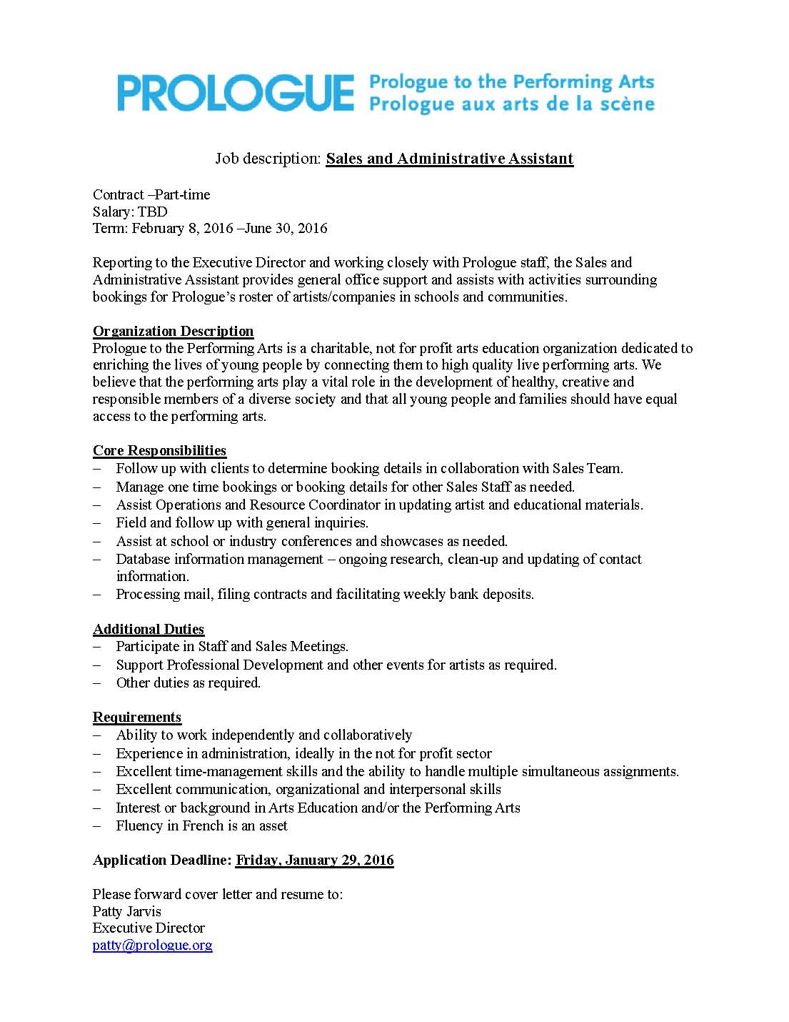 Cover letter for part time administrative assistant